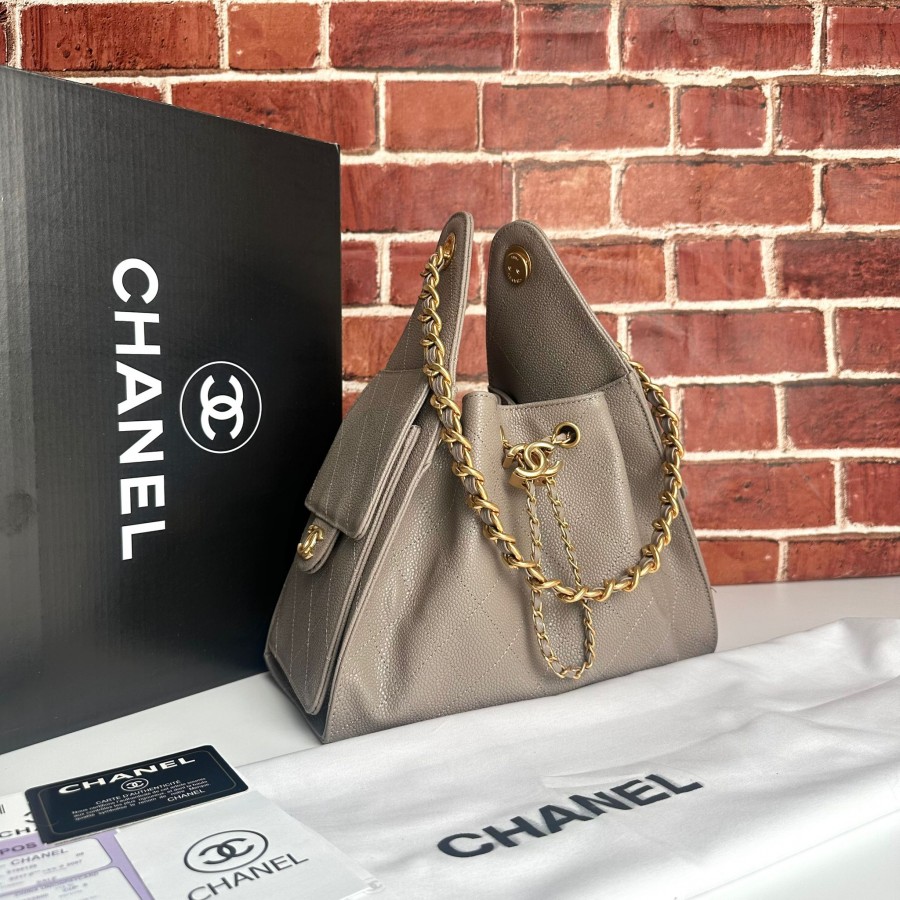 CHNL 25 HANDBAG CAVİAR VİZON