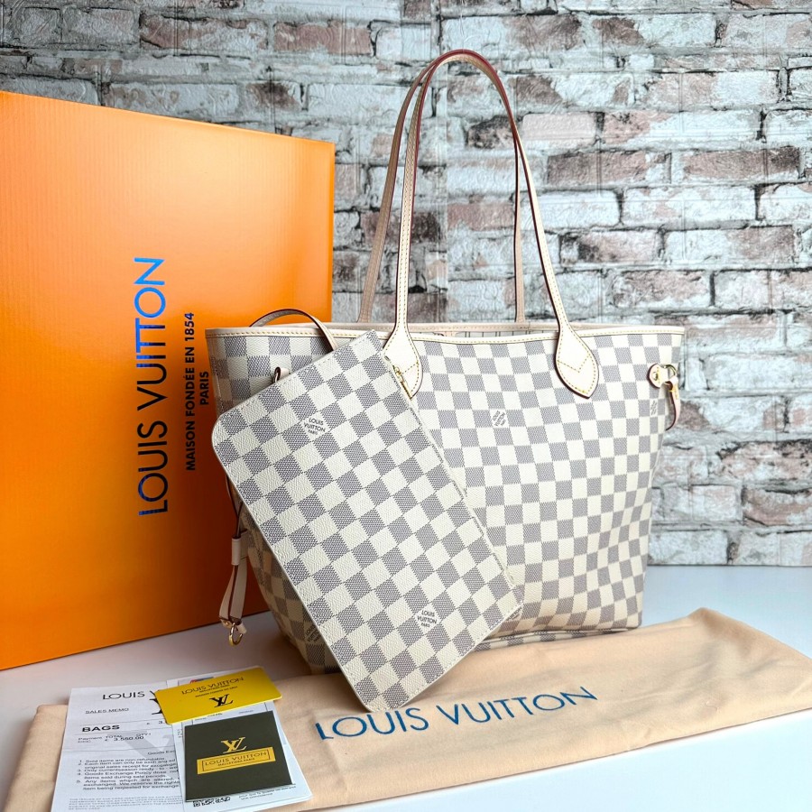 LOUİS VUİTTON NEVERFUL MM AZUR DAMİER