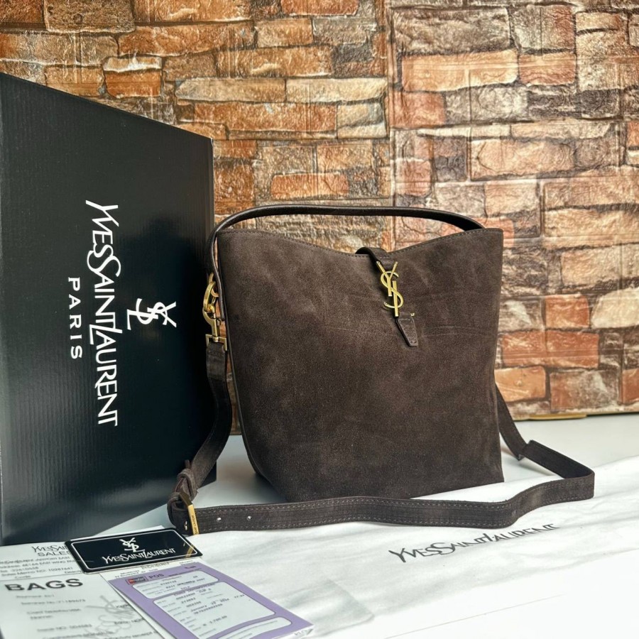 YVES SAİNT LAURENT LE 37 BUCKET ACİ KAHVE
